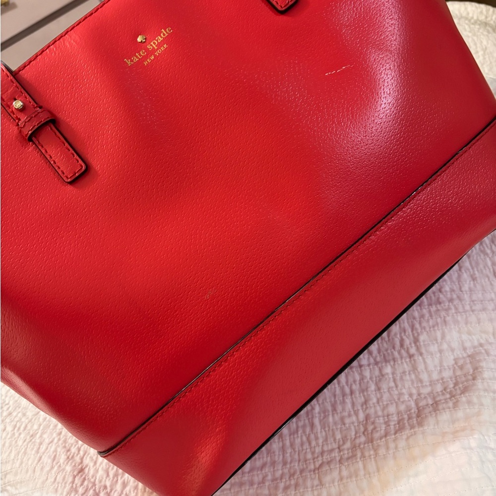 kate spade Red Leather Tote